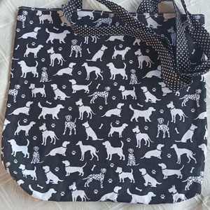 Kutyás-pöttyös kifordítható táska - Meska.hu