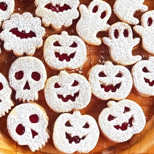 Halloweeni linzerkiszúró készlet (6-db)  - otthon & életmód - dekoráció - halloween - halloweeni sütikiszúrók - Meska.hu