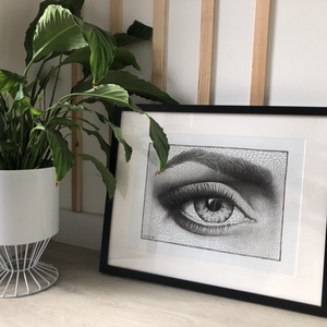 Bubble Eye / tollrajz - giclée nyomag - művészet - grafika & illusztráció - egyéb rajzok - Meska.hu
