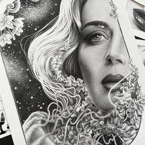 Underwater Love / tollrajz - giclée nyomat - Meska.hu