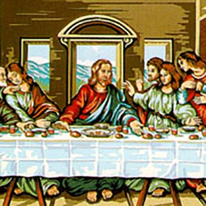 Utolsó vacsora - előfestett gobelin alap, Méteráru, Vegyes alapanyag, Festett tárgyak, festészet, Festékek, Festő szerszámok, Alkotók boltja
