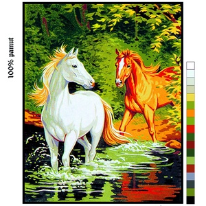 Lovak  - előfestett gobelin alap, DIY (Csináld magad), Kellékek & szerszámok, Egységcsomag, Festészet, Festészet, Festészet, MESKA