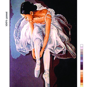 Előfestett gobelin alap - Balerina - Meska.hu