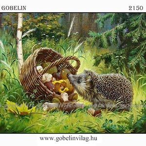 Előfestett gobelin alap -Sünike - Meska.hu