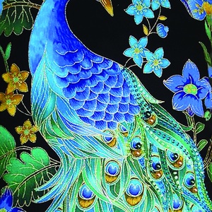 Előfestett gobelin alap - Páva, Kellékek & szerszámok, Vegyes alapanyag, Egyéb alapanyag, Festészet, Festészet, Festészet, MESKA