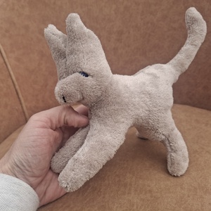 Plüss kis cica szürke , Játék & Sport, Plüssállat & Játékfigura, Cica, Hímzés, Varrás, MESKA