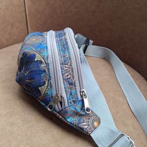 Övtáska plusz zsebes kék , Táska & Tok, Övtáska, Varrás, MESKA