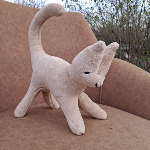 Plüss nagy cica barack, Játék & Sport, Plüssállat & Játékfigura, Cica, Hímzés, Varrás, MESKA