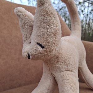 Plüss nagy cica barack - játék & sport - plüssállat & játékfigura - cica - Meska.hu