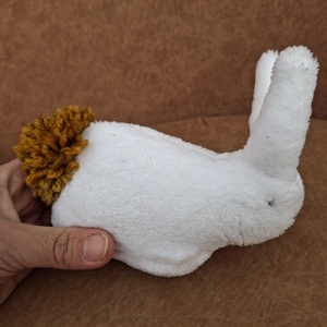 Plüss kis nyuszi fehér-barna, Játék & Sport, Plüssállat & Játékfigura, Nyuszi, , MESKA