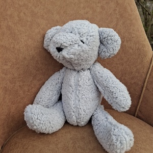 Plüss mackó szürke  - játék & sport - plüssállat & játékfigura - maci - Meska.hu