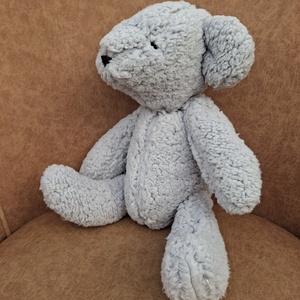 Plüss mackó szürke  - játék & sport - plüssállat & játékfigura - maci - Meska.hu