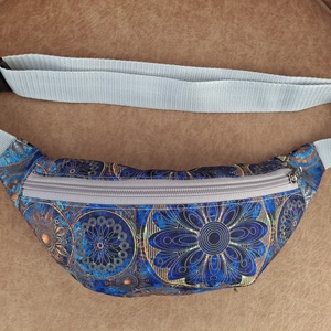 Övtáska egyterű kék - táska & tok - övtáska - Meska.hu