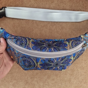 Övtáska egyterű kék - táska & tok - övtáska - Meska.hu