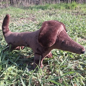 Plüss tacskó barna  - játék & sport - plüssállat & játékfigura - kutya - Meska.hu