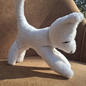 Plüss kis cica fehér  - játék & sport - plüssállat & játékfigura - cica - Meska.hu