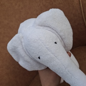 Plüss nagy elefánt fehér , Játék & Sport, Plüssállat & Játékfigura, Elefánt, Hímzés, Varrás, MESKA