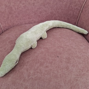 Plüss nagy zöld gyík  - játék & sport - plüssállat & játékfigura - más figura - Meska.hu