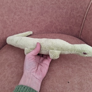 Plüss nagy zöld gyík  - játék & sport - plüssállat & játékfigura - más figura - Meska.hu