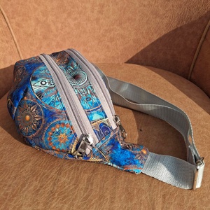 Övtáska plusz zsebbel kék , Táska & Tok, Övtáska, Varrás, MESKA