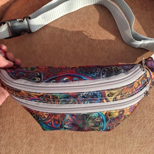 Övtáska plusz zsebbel színes - táska & tok - övtáska - Meska.hu