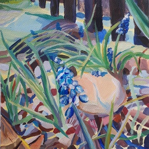 Virágoskert - akril festmény, Művészet, Festmény, Akril, Festészet, MESKA