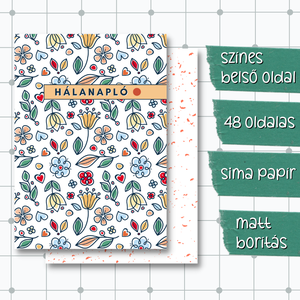 Hálanapló - otthon & életmód - papír, írószer - jegyzetfüzet & napló - Meska.hu