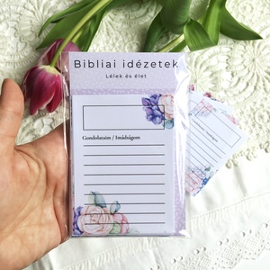 Bibliai idézetek kártyacsomag - otthon & életmód - papír, írószer - jegyzetfüzet & napló - Meska.hu
