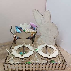 Húsvéti tojás tartó , Otthon & Életmód, Dekoráció, Húsvéti asztaldíszek, Famegmunkálás, Festészet, MESKA