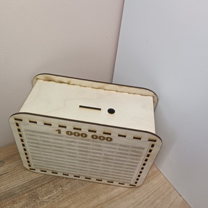 Személyre szabott fa persely � 1 millió gyűjtési cél - otthon & életmód - dekoráció - asztal és polc dekoráció - persely - Meska.hu