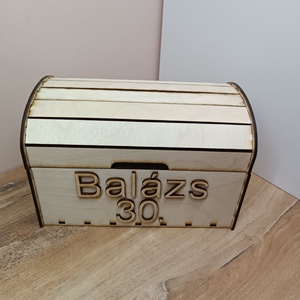 Dekorálható fa kincses láda-Gravirozott  - otthon & életmód - tárolás & rendszerezés - láda - Meska.hu