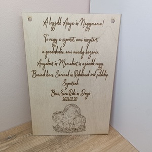 Házi áldás tábla akasztható  - otthon & életmód - vallás - házi áldás - Meska.hu