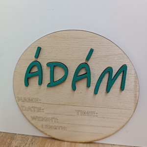 Babaváró névtábla - személyre szabható  - baba - mama - babaemlékek - babaváró karkötő - Meska.hu