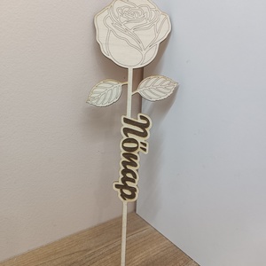 Nőnapi/Valentin napi személyre szabható rózsa  - otthon & életmód - ház & kert - névtábla - Meska.hu
