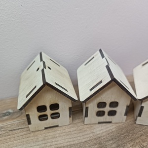 Dekor házikók  - esküvő - dekoráció - asztaldísz - Meska.hu