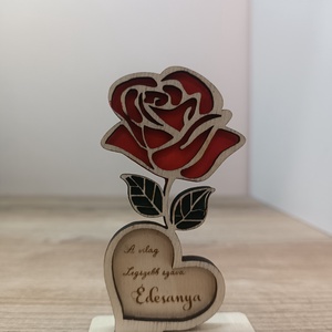 Anyák napi ajándék dísz , Otthon & Életmód, Papír, írószer, Ajándékozás kellékei, Képeslap, üdvözlőlap, Famegmunkálás, Gravírozás, pirográfia, MESKA