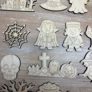 Halloween figurák  - otthon & életmód - dekoráció - halloween - halloweeni ajtódíszek és ablakdíszek - Meska.hu
