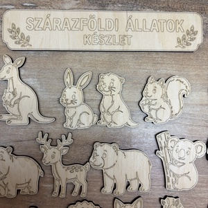 Szárazföldi állatok figurák  - karácsony - karácsonyi lakásdekoráció - ünnepi asztaldekoráció - Meska.hu