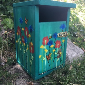 Fa postaláda egyedi festéssel - otthon & életmód - ház & kert - postaláda - Meska.hu
