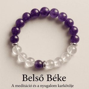 Belső béke női ásványkarkötő, Ékszer, Karkötő, Ásványkarkötő, Ékszerkészítés, Gyöngyfűzés, gyöngyhímzés, MESKA