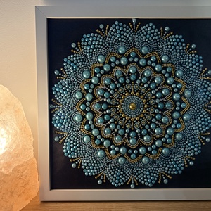 Kék harmónia mandala - Meska.hu