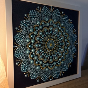 Kék harmónia mandala - otthon & életmód - dekoráció - spiritualitás - mandala - Meska.hu