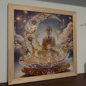 Arany Lótusz Buddha � A Belső Béke Csillogása - otthon & életmód - dekoráció - kép & falikép - vászonkép - Meska.hu