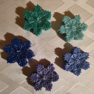 Hópehely gyertya vagy illatviasz  - otthon & életmód - gyertya, illat, aroma - gyertya - Meska.hu