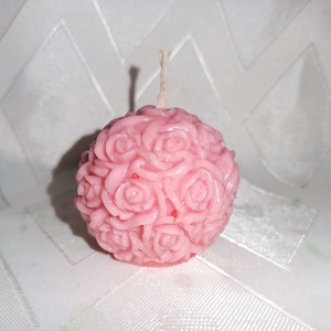 Diszgömb alakú illatos gyertya - karácsony - karácsonyi lakásdekoráció - karácsonyi illatgyertya, mécses - Meska.hu