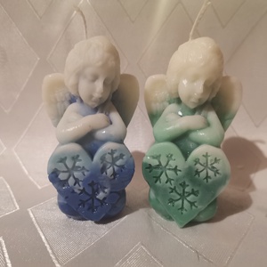 Angyalka alakú illatos karácsonyi gyertya - karácsony - karácsonyi lakásdekoráció - karácsonyi illatgyertya, mécses - Meska.hu