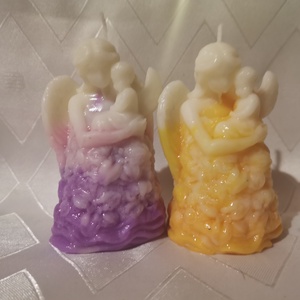 Angyalka alakú illatos karácsonyi gyertya, Karácsony, Karácsonyi lakásdekoráció, Karácsonyi illatgyertya, mécses, Gyertya-, mécseskészítés, MESKA