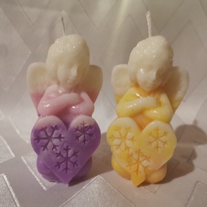 Angyalka alakú illatos karácsonyi gyertya - karácsony - karácsonyi lakásdekoráció - karácsonyi illatgyertya, mécses - Meska.hu