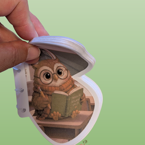 Bagoly mintás füzetecske - otthon & életmód - papír, írószer - jegyzetfüzet & napló - Meska.hu