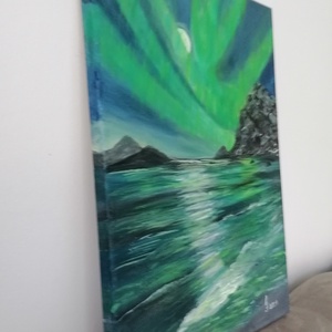 Aurora Borealis  - művészet - festmény - akril - Meska.hu